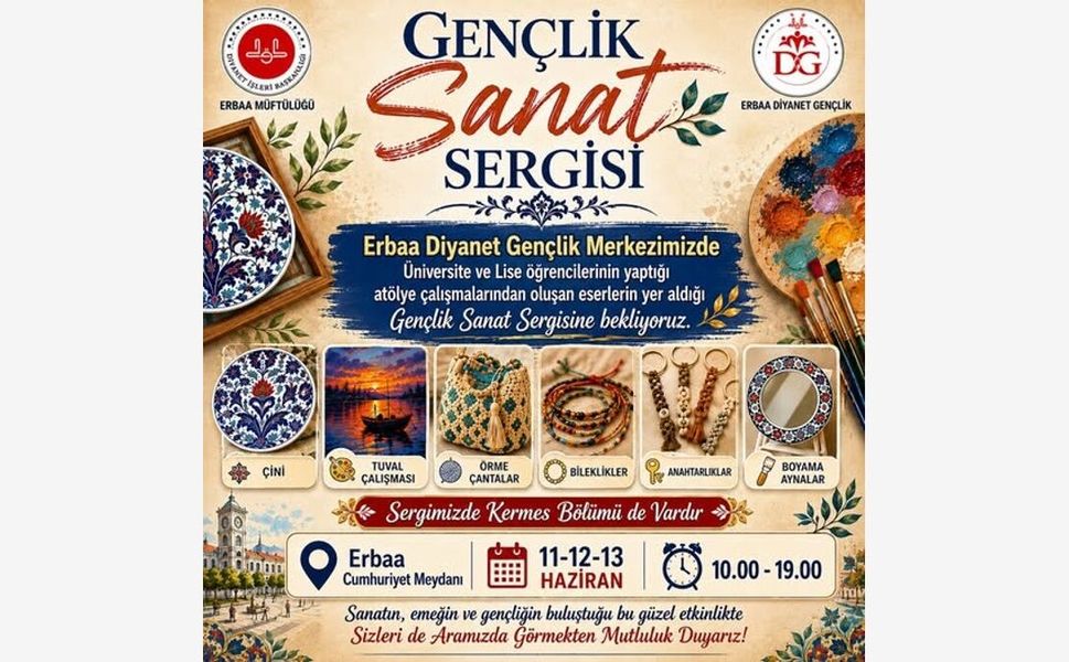 Erbaa’da Sanat Rüzgarı: Gençlerin Yıl Boyunca Sakladığı Eserler Görücüye Çıkıyor!
