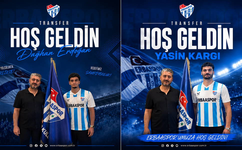 Erbaaspor’da Çifte Transfer: Yasin Kargı ve Dağhan Erdoğan İmzayı Attı!