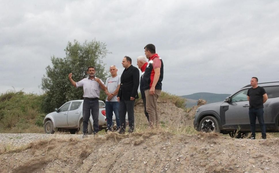 Kaymakam Demir, Yeni Mahalle’deki Sedde Çalışmalarını Yerinde İnceledi