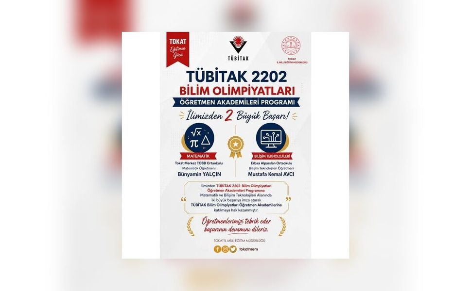 TÜBİTAK Bilim Olimpiyatları'nda Erbaa Gururu: Mustafa Kemal Avcı Akademiye Seçildi!