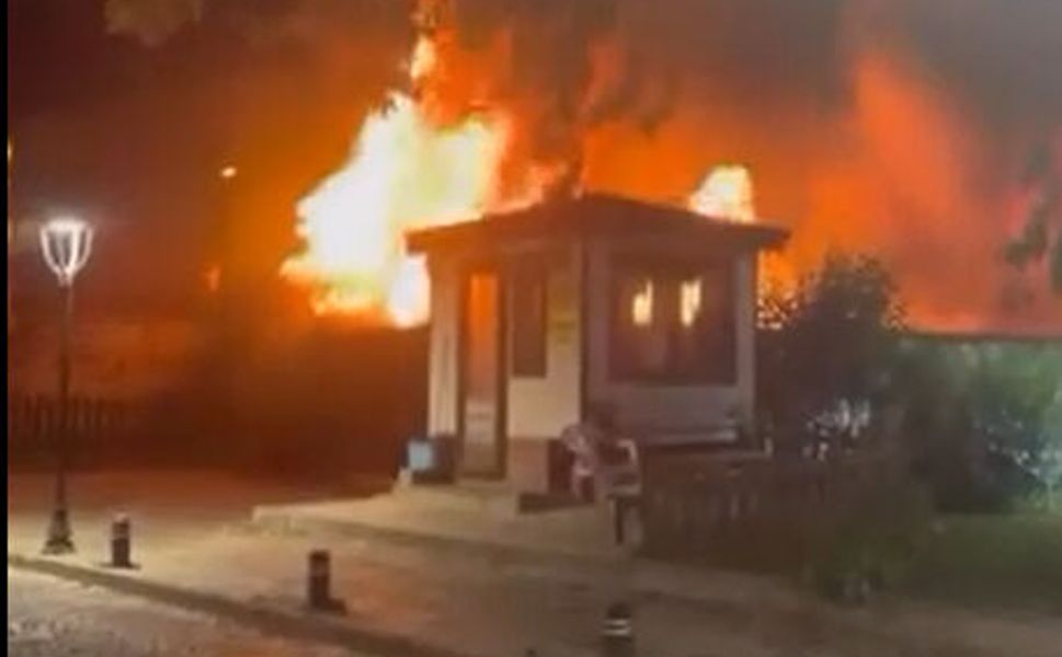 Tokat'ta Tarihi Pervane Hamamı'nda Yangın Paniği