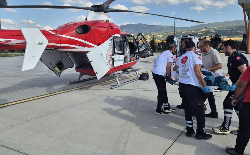 Tokat'tan Konya'ya Helikopter Ambulansla Başarılı Hasta Nakli