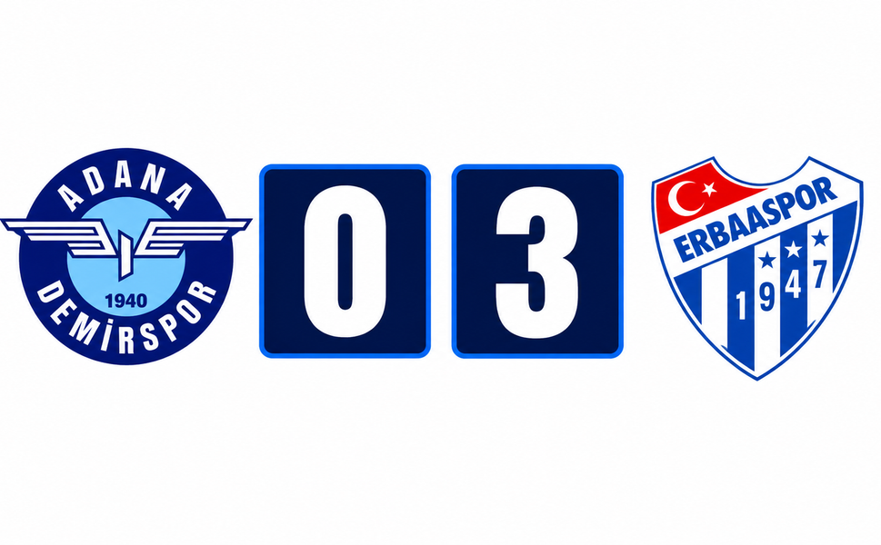 Efor Çay Erbaaspor, Adana Demirspor’u 3-0 Mağlup Etti