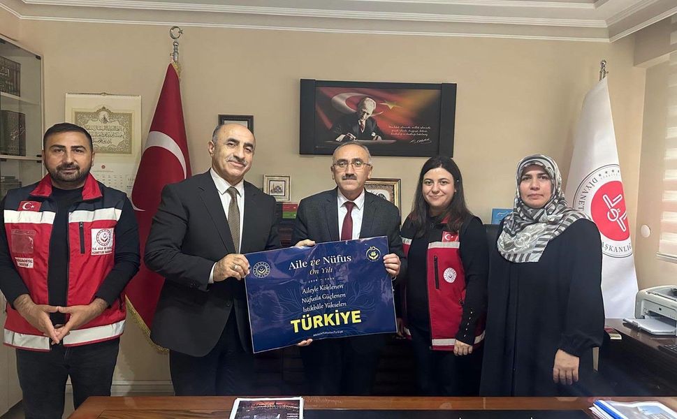 Erbaa Sosyal Hizmet Merkezi Müdürü Sadettin Temel’den İlçe Müftüsü Ertürk’e Ziyaret