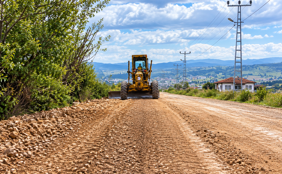 Erbaa Köylerinde Altyapı ve Yol Çalışmaları Hız Kesmiyor
