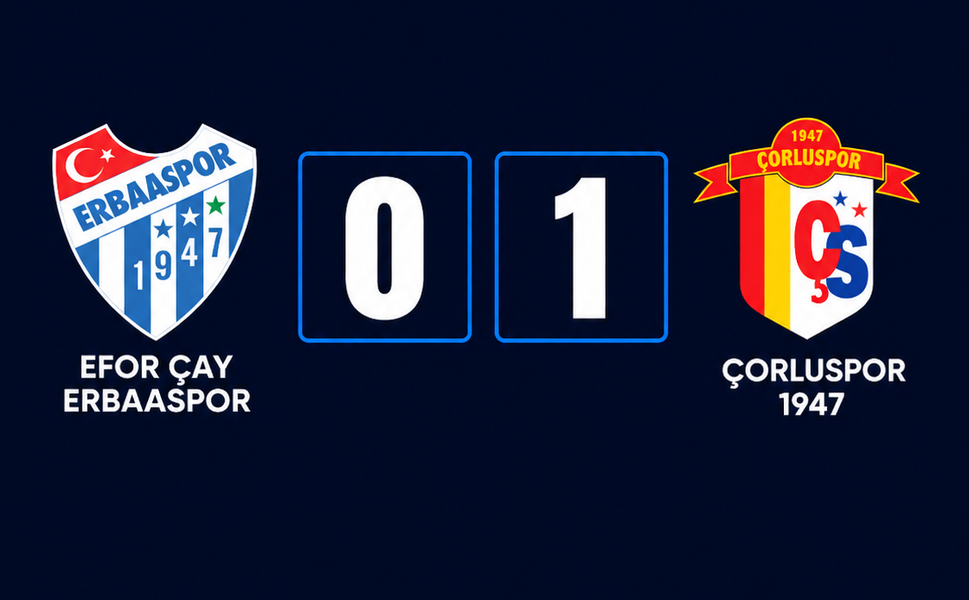 Efor Çay Erbaaspor Evinde Yıkıldı: Çorluspor 1947 Tek Golle Güldü